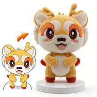 Jouet en peluche personnalisé UYEAH, chat de dessin animé, poupée en peluche fille de dessin animé, figurine animale en peluche avec logo d'entreprise imprimé, jouets mignons pour chats sur mesure