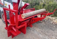 Procesador de Leña Remoto para Minicargadora, Procesador de Madera para Tractor, Rajadora de Troncos con Certificado CE
