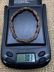 Pulsera de Cuentas de Madera Natural Hecha a Mano, Cuentas Redondas de Madera, Pulsera Elástica, Unisex, para Meditación, Yoga, Oración, Joyería al por Mayor - Product Image 6