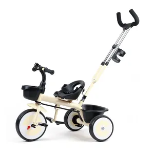 Brightbebe 1-6 years old kids tricyle new fashion baby tricycle steel kids tricycle with music cheap baby mini bicycles