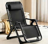 Fauteuil inclinable moderne et durable en acier inoxydable, avec repose-pieds épaissi, chaise lune, réglage multi-positions, pour jardin, plage, extérieur