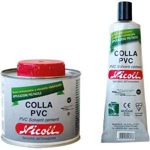Colle PVC pour tubes NICOLL 125ml pour raccords de tuyauterie - Product Image 1