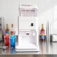 Nueva Trituradora de Hielo Eléctrica Automática de 8 kg/min para Uso Doméstico y Comercial - Diseño Elegante, 110V/220V Opcional, Venta Directa de Fábrica