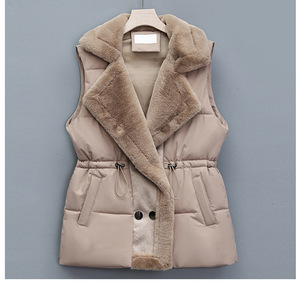 Chaleco de Algodón para Mujer, Grueso y Cálido, de Color Sólido, a la Moda - Product Image 2