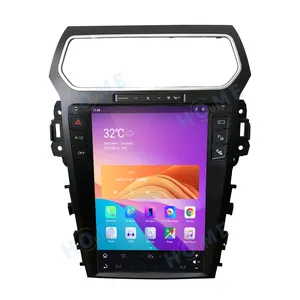 Pemutar Multimedia mobil, untuk Ford Explorer 2011-2019 12.1 "Tesla Style Android 11 8 + 128 navigasi GPS mobil Carplay Auto Stereo Multimedia Player Head DS