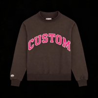 Pull tricoté oversize à col rond pour femme, sweat-shirt à col montant, pull personnalisé, fabricant en gros