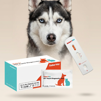 Veterinärdiagnose-Instrument Cpv Versorgungsstelle Veterinärtest Cpv Ag Hund Kanin Parvovirus-Detektionskarte Schnelltest-Kit
