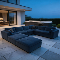 Gemütliches Cloud-Ecksofa mit integriertem Waschbecken für Familien-Filmnächte – gefertigt mit Cloud-Ecksofa und 80-Zoll-Cloud-Couch