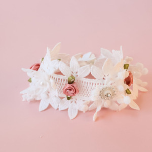 <span class=keywords><strong>Collar</strong></span> de perro retro encaje Bowknot Rosa flor mascota gato <span class=keywords><strong>Collar</strong></span> - Product Image 5