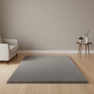 Alfombra de poliéster súper suave Db, alfombra rectangular moderna de pelo largo de 10 mm para sala de estar y dormitorio con base de goma - Product Image 2