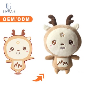 UYEAH alta calidad 10 cm pequeños juguetes personalizados para perros Durable felpa Estilo nórdico animales de peluche para niños <span class=keywords><strong>relleno</strong></span> de algodón PP - Product Image 3