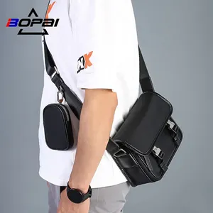 Groothandel Custom Bopai Mannen Mode Lichtgewicht Waterdichte Trendy Crossbody Schoudertas Business Messenger Bag