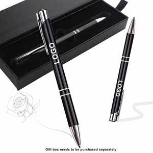 Custom Aluminum Ballpoint Pen with Metal Barrel, Laser Engraved Logo Promotional Gel Ink Pen for Business Gifts - Product Image 2