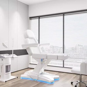 Cama de pestañas moderna lujosa 3/4 motores tienda de salón ajustable TRATAMIENTO DE Spa mesa de masaje eléctrica cama de belleza cosmética Facial - Product Image 4