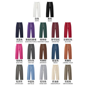 <span class=keywords><strong>Pantalon</strong></span> de survêtement décontracté pour <span class=keywords><strong>homme</strong></span> TX, en coton/polyester doublé en polaire lourd de 350 g, coupe large et droite, couleur unie, pour l'automne - Product Image 5