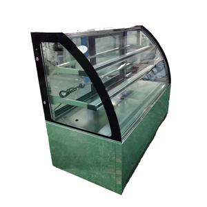 Escaparate de <span class=keywords><strong>pasteles</strong></span> de acero inoxidable a buen <span class=keywords><strong>precio</strong></span> Congelador de exhibición de <span class=keywords><strong>pasteles</strong></span> de Vidrio Curvo - Product Image 3