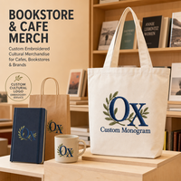 Sac fourre-tout en toile personnalisé brodé, vertical, en coton, avec longues poignées, idéal pour les librairies, les courses et l'usage quotidien
