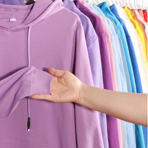 Personalizable 230g Oversize Round Neck Casual <b>Washed</b> Hoodie Drop Shoulder Pure Cotton Long Sleeve Unisex Loose Sweatshirt - Product Image 5