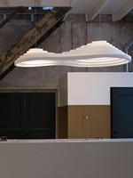 Luminaire suspendu en résine de style japonais nordique Wai Ji Feng Design, lustre créatif pour restaurants, terrasses, tables à manger, bars