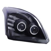 Phare avant LED modifié pour automobile avec lentille de projecteur, feux de jour DRL et clignotants, installation Plug-and-Play directe