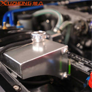 Expansion Tank Aluminum Black Silver For S13 S14 <b>S10</b> 240SX 180SX Retrofit Upgrade Screw On Mounting - Product Image 5