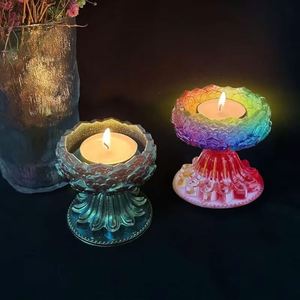 Crystal Tealight Holder <b>Silicone</b> Molds for Resin Casting DIY Wedding Party Home Decor Cake <b>Tools</b> - Product Image 4