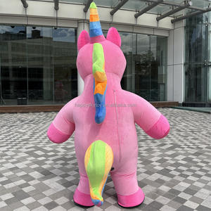 눈길을 끄는 2.6m 핑크 작은 조랑말 마스코트 의상 내 귀여운 작은 조랑말 유니콘 의상 정장 이벤트 대여 코스프레 - Product Image 3