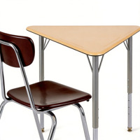 Ensemble table et chaise pour étudiants, métal, hauteur réglable, mobilier scolaire moderne pour l'apprentissage des enfants