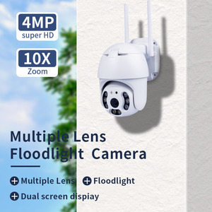 Cámaras Domo Ficticias 1080P, Cámara CCTV Exterior <span class=keywords><strong>360</strong></span>°, Mini Cámara Domo PTZ Inalámbrica de Seguridad y Vigilancia, Cámara PTZ de Alta Velocidad - Product Image 2