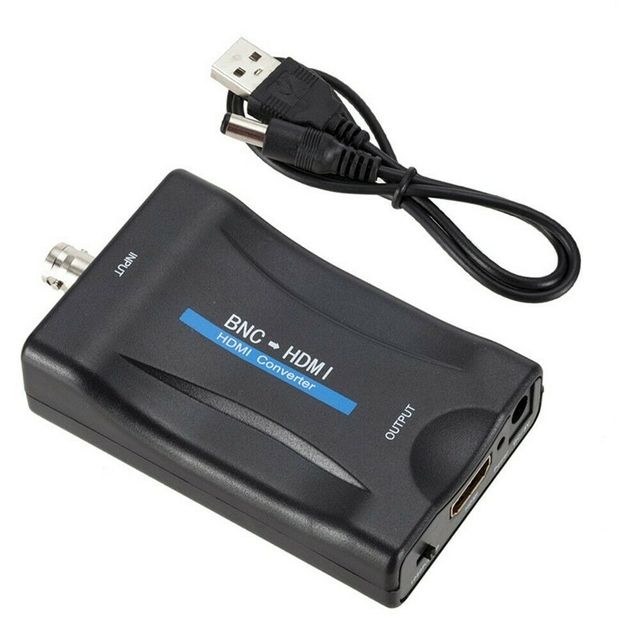 HDMI Digital Signals to BNC Composite Video signal Converter Adapter Player KIT