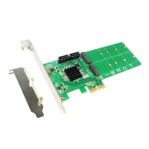 PCI Express naar 2x M.2 NGFF B sleutel SATASSD + 2x SATA3.0 Hardware RAID kaart