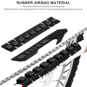Riderace 3D Silicone <span class=keywords><strong>cadre</strong></span> de vélo résistant aux rayures <span class=keywords><strong>vtt</strong></span> vélo de route chaîne séjour résistant aux rayures chaîne garde protecteur autocollants - Product Image 4