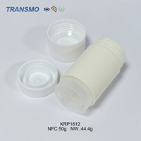 Conteneurs d'emballage de parfum solides rechargeables personnalisés 50g blanc vide push up conteneur de bâton de déodorant emballage de bâton de fard à joues