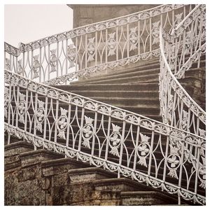 Prima Garde-corps de terrasse en <span class=keywords><strong>fer</strong></span> <span class=keywords><strong>forgé</strong></span> vieilli style vintage, balustrade de balcon duplex, garde-corps extérieur pour cour et fenêtre en <span class=keywords><strong>baie</strong></span> - Product Image 1