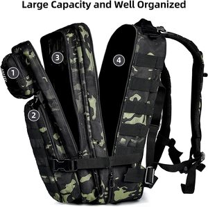 Sac à dos tactique de grande taille 45l personnalisé camouflage, sac à dos de voyage Mochila - Product Image 2