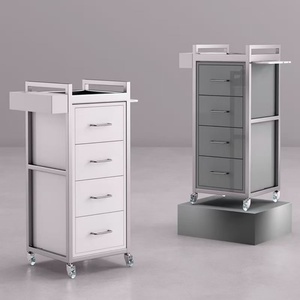 Chariot de salon de beauté luxueux, outils de coiffure, chariot à main avec roues, chariot multifonctionnel pour manucure, supports de rangement - Product Image 6