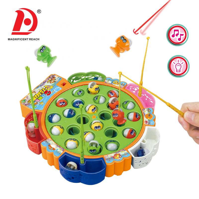 HUADA — jouet de pêche multifonction en plastique, jeu de pêche Musical pour enfants, bricolage, à piles, nouvelle collection 2022