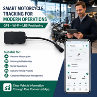 Traceur GPS pour moto Trevaron, dispositif de positionnement triple filaire GPS WiFi LBS avec alertes géofences, historique d'itinéraire, application d'abonnement