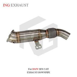 ING para <span class=keywords><strong>BMW</strong></span> B58 3,0 T Tubo de escape de bajada Tubo de acero inoxidable sin escudo térmico Piezas de rendimiento automático al por mayor de alta calidad - Product Image 4