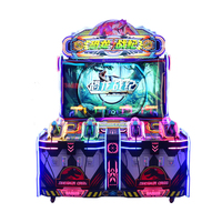 Dinosaur Century, machine de jeu d'arcade de tir pour 4 joueurs, simulateur de tir à monnayeur avec lumières dynamiques