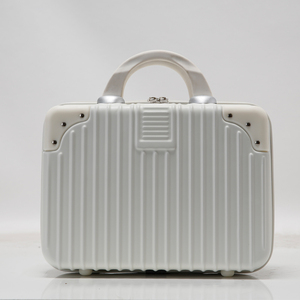 14 Inch Portable Makeup Travel Case Hand Luggage ABS Carrying Makeup Case <strong>Suitcase</strong> with Elastic <strong>Band</strong> Hard Shell Cosmetic Case - Product Image 6