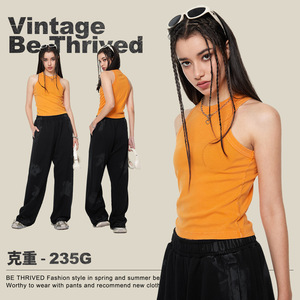 Women's Clothing 2025 New American Retro Vintage Vintage Vest Women's Pure Desire Style Spicy Girl Slim Fit Vest