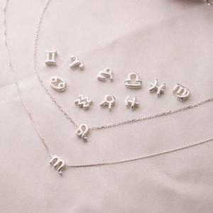 Chris April Moda en stock 925 Plata de Ley 18K Chapado en oro Mujer Zodiaco <span class=keywords><strong>Horóscopo</strong></span> Signo Colgante Collar - Product Image 4