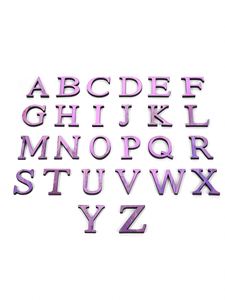 English <b>Letter</b> Acrylic Sticker Decoration <b>Wall</b> Sticker Purple Home Decoration 3D Mirror Alphabet <b>Letter</b> <b>Wall</b> Sticker - Product Image 3