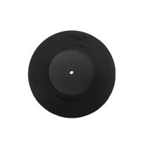 Nouveau sous-verre personnalisé en caoutchouc style disque vinyle, écologique, antidérapant, imperméable, design rétro, taille personnalisée pour la maison, le bar, le café