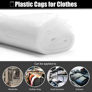 Venta al por mayor de bolsas de cremallera esmeriladas de doble cara personalizadas con logotipo impreso de plástico <span class=keywords><strong>para</strong></span> hombres, sudaderas con capucha, trajes, soluciones de almacenamiento con cremallera - Product Image 4