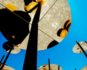 Senzhao ประติมากรรมม่านบังแดดริมทะเลรูปปั้นโลหะติดถนนการค้าสำหรับงานแต่งงานกลางแจ้ง - Product Image 2