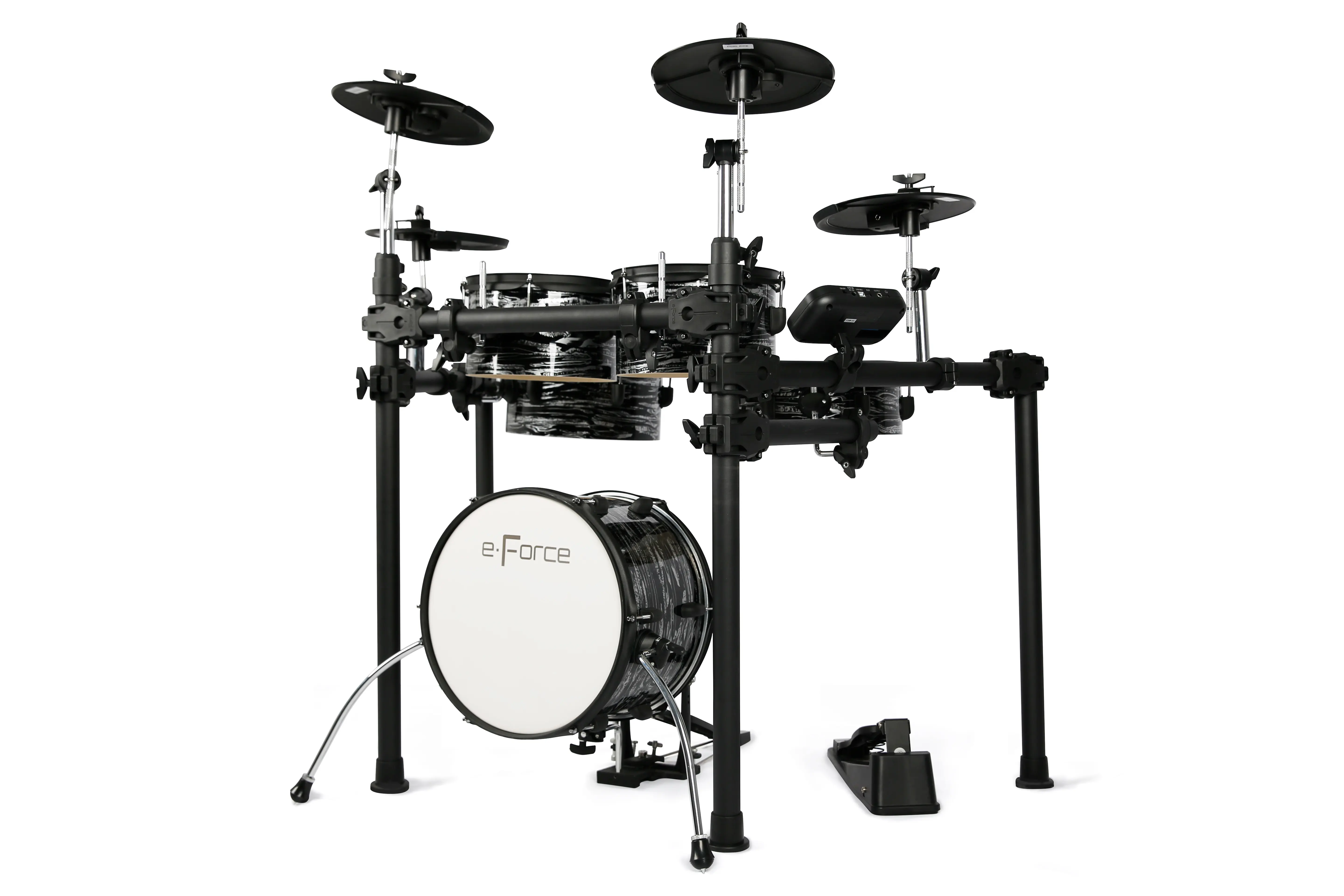 E-Force Music professionelles Musikinstrument 5 Jazz-Schlagzeug-Sets tragbare elektronische Schlagzeug-Kits Hybrid-Elektrisches Schlagzeug-Kits