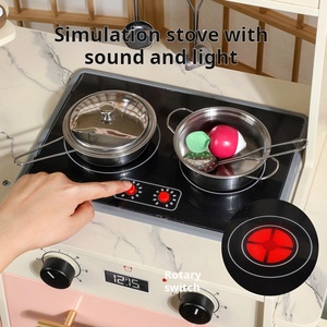 Jouets de <span class=keywords><strong>cuisine</strong></span> pour enfants avec sortie d'eau, son et lumière, multifonctionnels, café, glace, machine à laver, barbecue, jouets de <span class=keywords><strong>cuisine</strong></span> <span class=keywords><strong>en</strong></span> <span class=keywords><strong>bois</strong></span> - Product Image 2