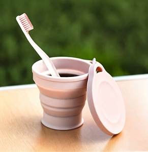 Vaso Plegable de Silicona Portátil de 180 ml, Reutilizable, Ecológico, para Campamento, Viajes, Senderismo - Product Image 4